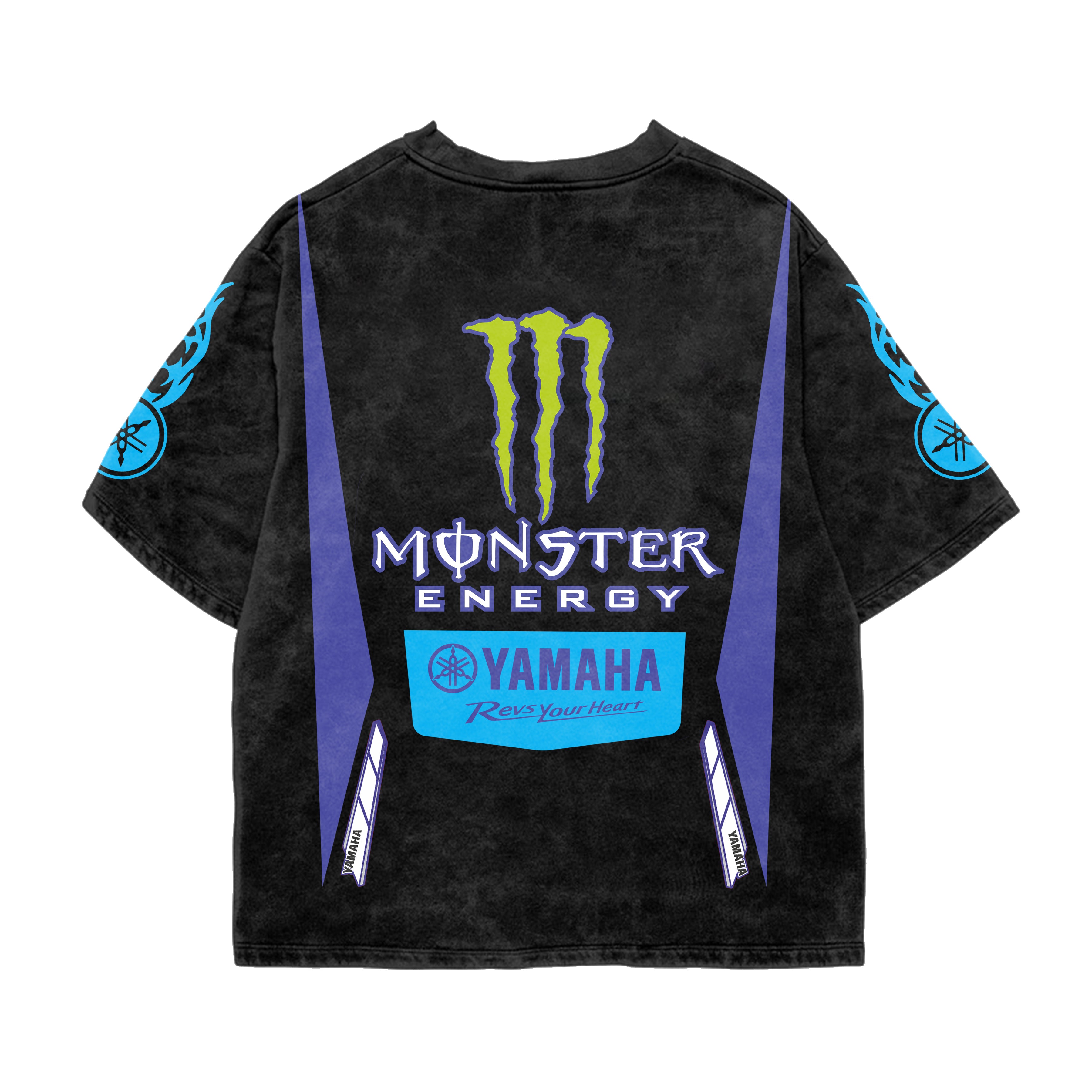 YAMAHA OVERSIZED ACID WASH TEE