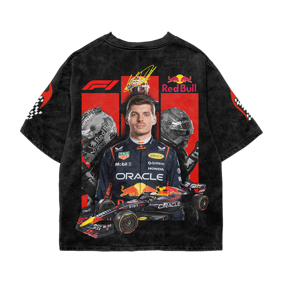 Verstappen Acid wash Oversized Tee
