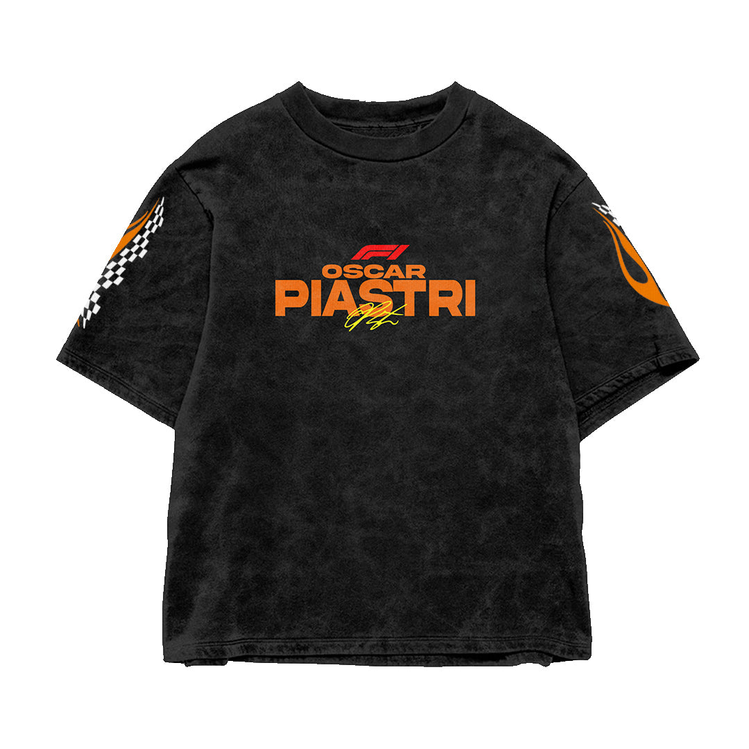 Piastri Acid wash Oversized Tee
