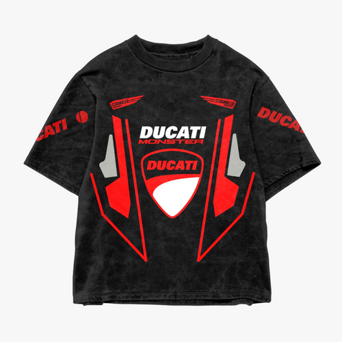 Ducati Monster Oversized Acid Wash Tee