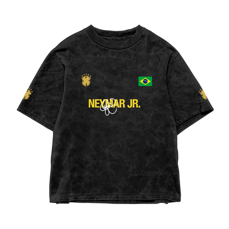 Brazil Icon Acid Wash Oversized Tee